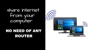 How to create wifi (hotspot) on computer without install any software