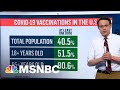 Steve Kornacki Breaks Down U.S. Vaccination Rate Compared To Rest Of World | All In | MSNBC