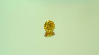 Schöner Kräftig Gelb Gefärbter Saphir Im Rundschliff Mit 1,90 Ct. Aus Ceylon