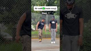 Air walk made easy🤯✅ #funk #remix #airwalk #tutorial #dance #shortsfyp #slickback