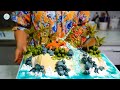 AMAZING HOW TO MAKE AN ISLAND CAKE | Bánh Tạo Hình Tuyệt Vời Hòn Đảo Khủng Long