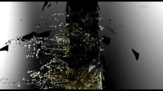 RealFlow fluid simulation -Test for lacoste-
