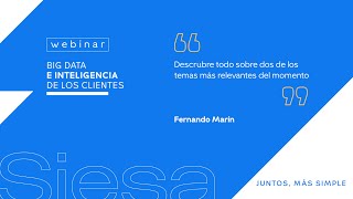 Webinar - Big data e inteligencia de clientes Webinar - Big data e inteligencia de clientes