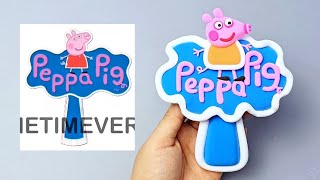 Turning Clay into Sprunki OC Peppa Pig Logo 🐷✨ | DIY Clay Art