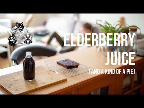 Elderberry Juice (And a kind of a pie!)