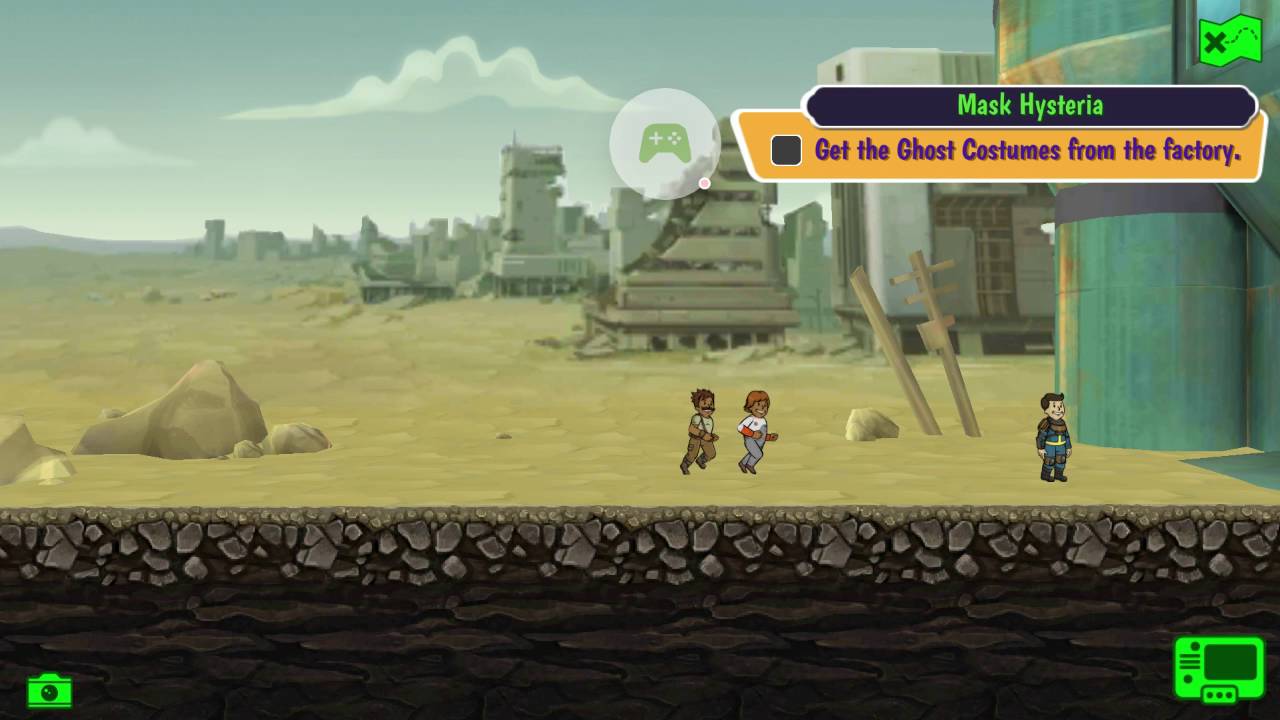 fallout shelter halloween quest mask hysteria