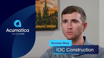 IOC Construction - Unifies financial data across all companies with Acumatica