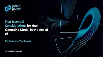 Operating Model Transformation in the Age of AI (5 essential considerations)