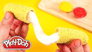 Making CHEESE STICK SLIME ! With Play doh l Satisfying Video