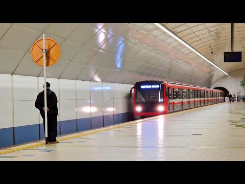 Metro Tbilisi ~ საბურთალოს ხაზი 81-717/714M/Ема-502M-ტიპის ვაგონები