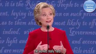 Great Speech  (debt)between H.Clinton and president D. Tramp