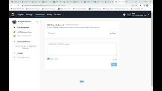 Posting to CCSF Students Connect mobile chat channel