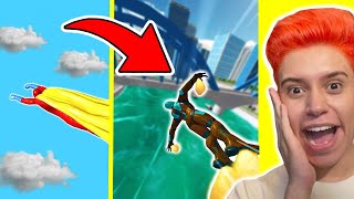 ENTREI NA ESCOLA DE SUPER HERÓIS E LUTEI COM SUPER VILÕES!! (Super Hero Flying School) screenshot 2