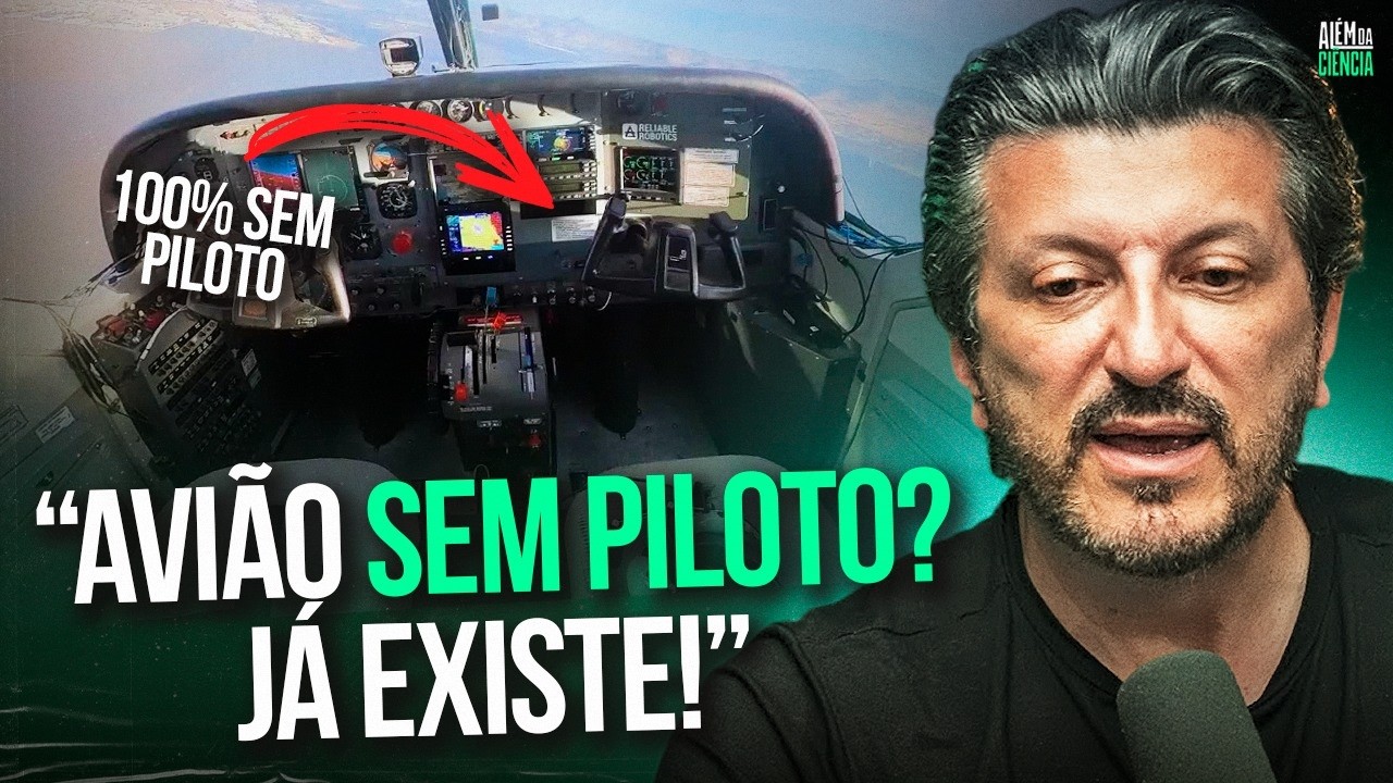AVIÃO POUSA SOZINHO COM INTELIGÊNCIA ARTIFICIAL (Sérgio Sacani e Lito Sousa)