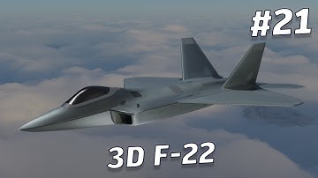 F-22 RAPTOR BLENDER 3D MODELLING TIMELAPSE (DAILY MODEL #21)