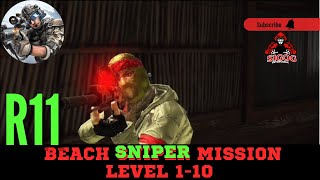 Sniper fury R11 Beach Sniper Mission 1-10 | Sniper Fury gameplay | Invincible Sigog screenshot 5