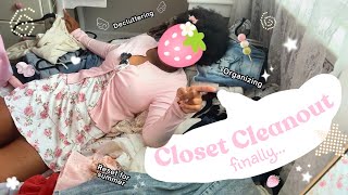 🩰 CLOSET CLEANOUT // organizing + decluttering all my Shoujo girl clothes (aesthetic, coquette) 🌸🎀 screenshot 2