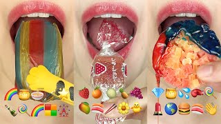 Asmr 10 Minutes Emoji Food Compilation Satisfying & Relaxing 10분 이모지 먹방 모음집 Eating Sounds