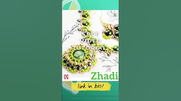 🎥 Make your own Zhadi Necklace & Earrings Jewelry Set! Step-by-step with Cabochon, SuperDuo etc