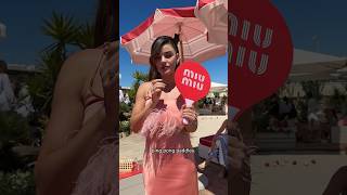 #LucyHale walks you through the Miu Miu Summer Club in Cannes.