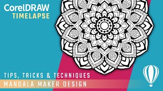 Mandala Maker Design in CorelDraw | Mandala Design Tutorial in CorelDraw | Mandala Coloring Design