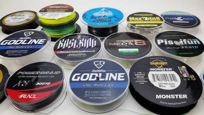 Reaction Tackle Braided Fishing Line - Pro Grade Power Performance for  Saltwater or Freshwater Fish - Colored Fishing Line Braid for Extra  Visibility