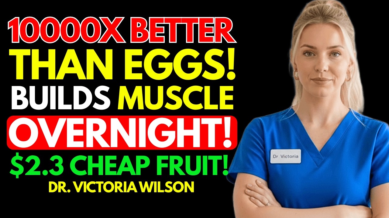 Build Muscle After 75  THIS FRUIT PROTEIN 1,000,000x Better Than Eggs! |Dr. Victoria Wilson