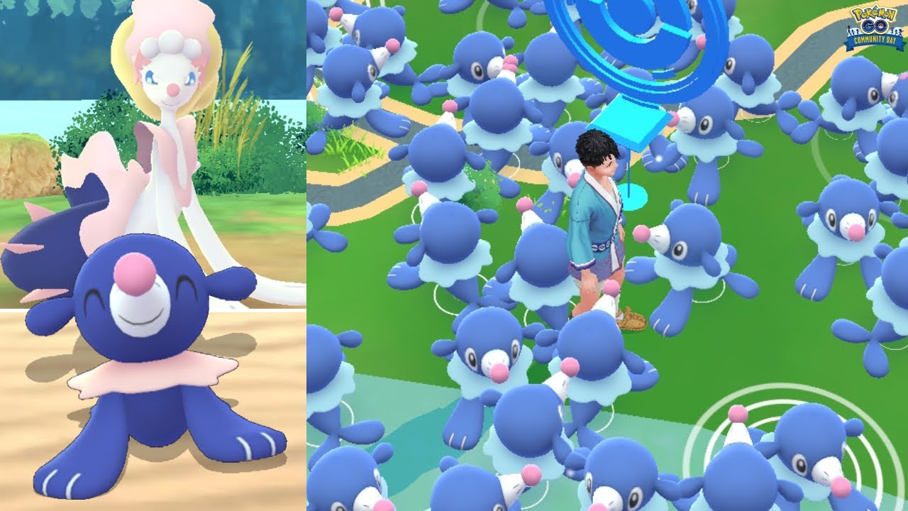 Popplio Comm Day in Pokemon GO! Primarina Unleashes Hydro Cannon!