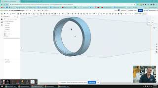 Onshape Ring with text and a design