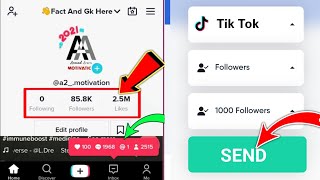 🟡Get Free 10k Likes ♥️ Followers In 5 Minutes|| Free Tiktok Followers Hack 2023 ||Free TikTok Likes screenshot 2