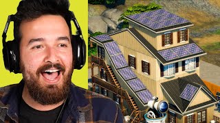This house is covered in solar panels! (The Sims 4 Eco Lifestyle)