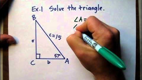 Solving a Triangle - The Basics
