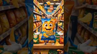 🍟 Chips Ka Crunchy Secret! 😱 | AI Object Talk #shorts #trending #viral #ai #food