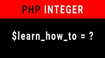 How to use php integers