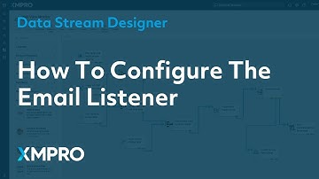 How To Configure The Email Listener | XMPRO Data Stream Designer