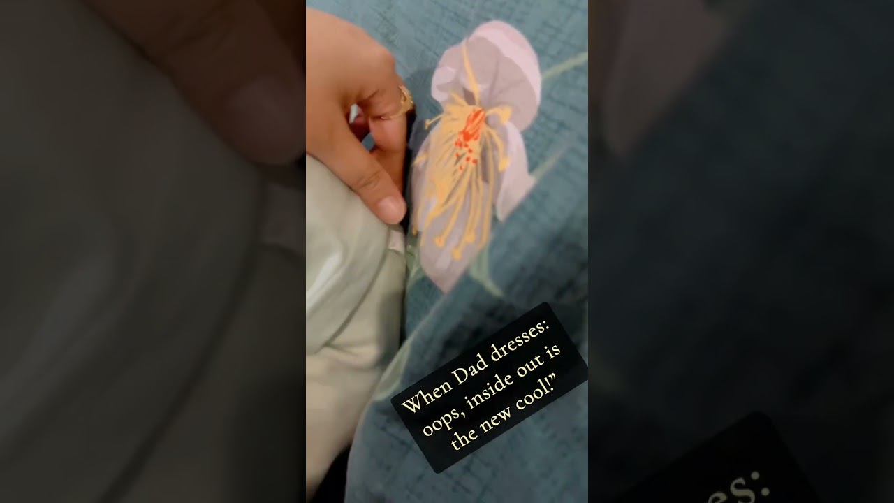 Only dads can turn bedtime into a fashion experiment 🤦‍♀️ 