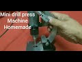 DIY Mini drill press machine homemade DIY click part 2 video