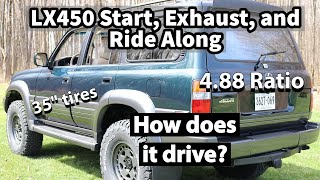 1996 LX450 Land Cruiser 80. Walk Around, Exhaust, and Ride along