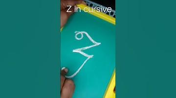 Writing Z in cursive on the slate #handwriting #cursivewriting ##english #calligraphy #alphabets
