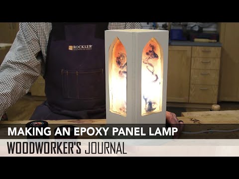 Making a Lamp with Tinted Epoxy Light Panels