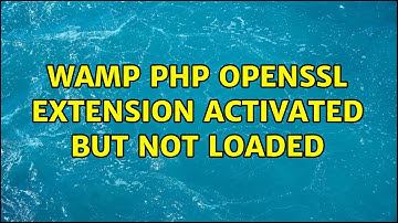 WAMP php openssl extension activated but not loaded