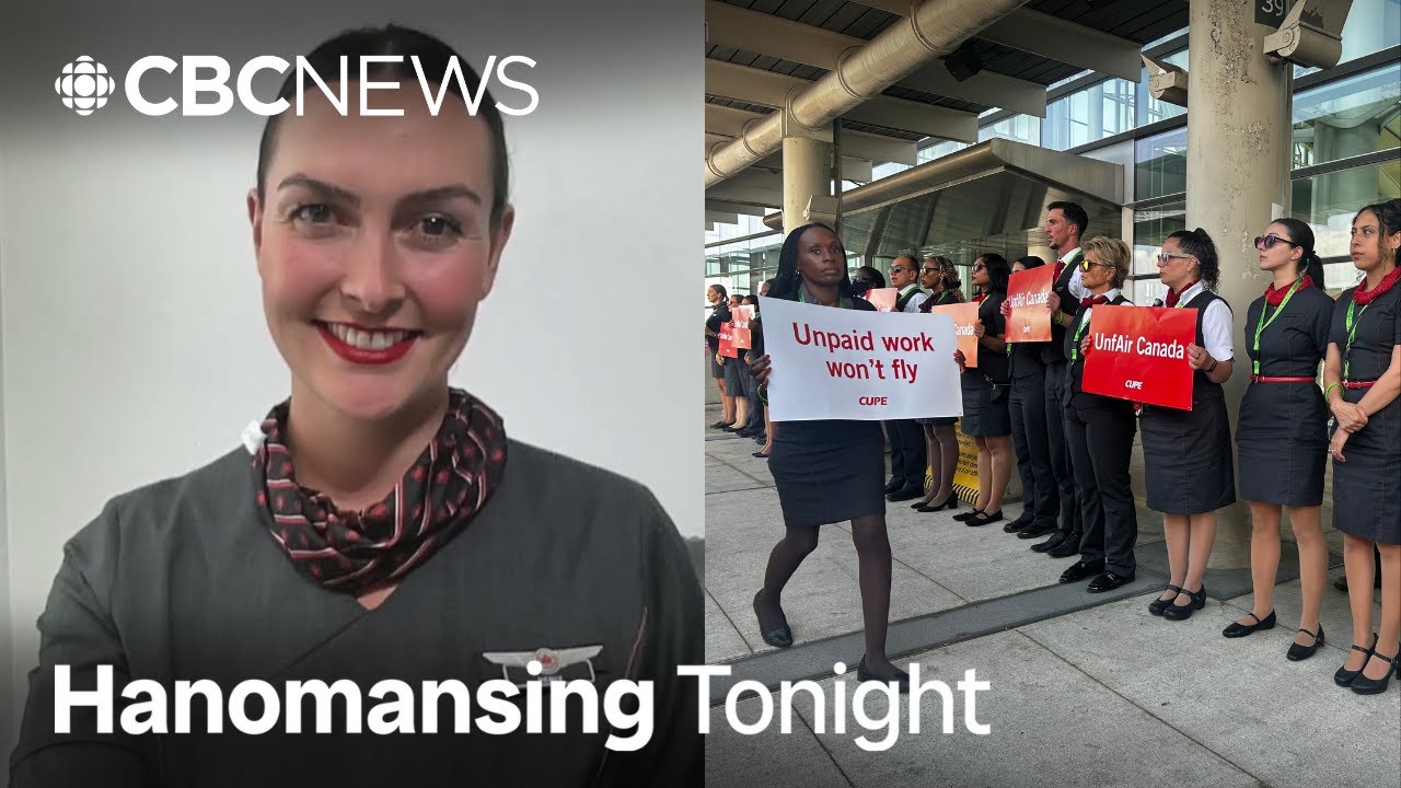 'Until the wheels move, we are not paid,' says Air Canada flight attendant | Hanomansing Tonight