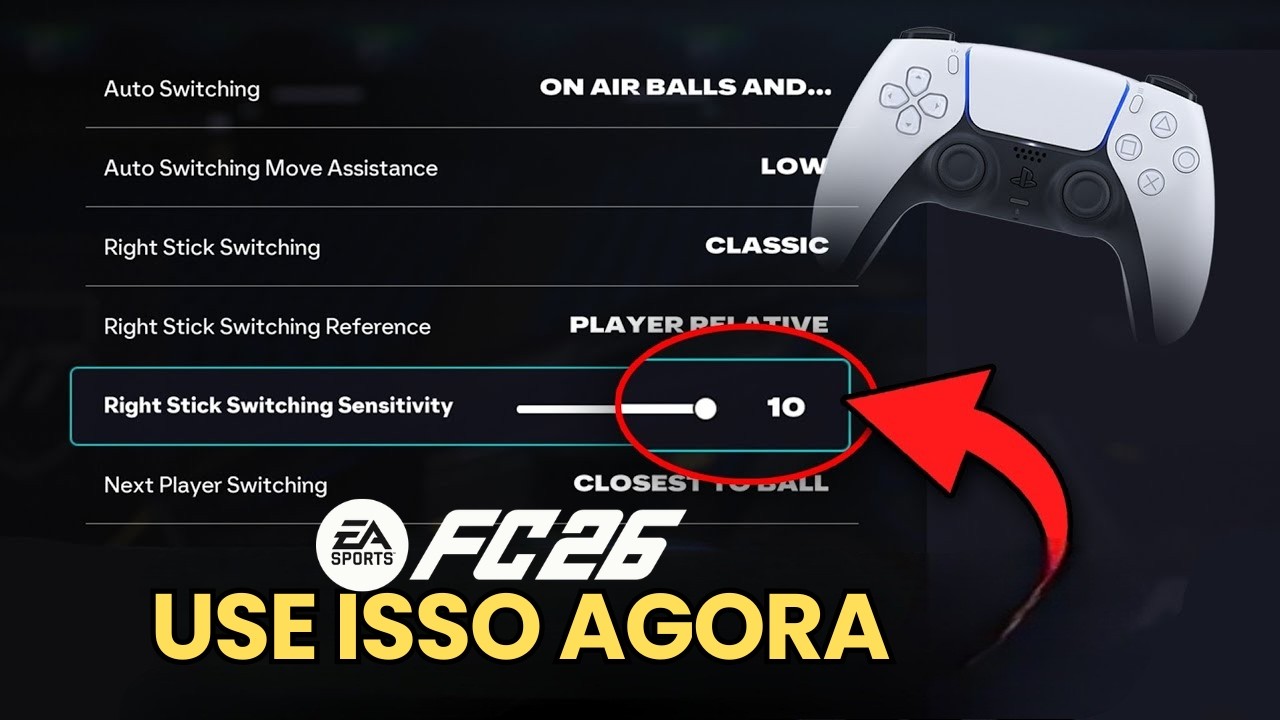 AS MELHORES CONFIGURAÇÕES DE CÂMERA E CONTROLE NO EA FC 26 🎮🔥ATUALIZADO