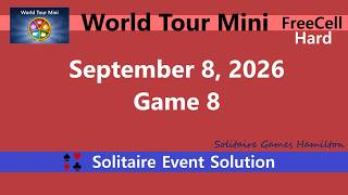World Tour Mini Game #8 | September 8, 2026 Event | FreeCell Hard screenshot 1
