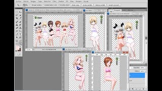 (Request)Girls Und Panzer:Grupal Girls Mega Cute+Sexy Bikini HD Render