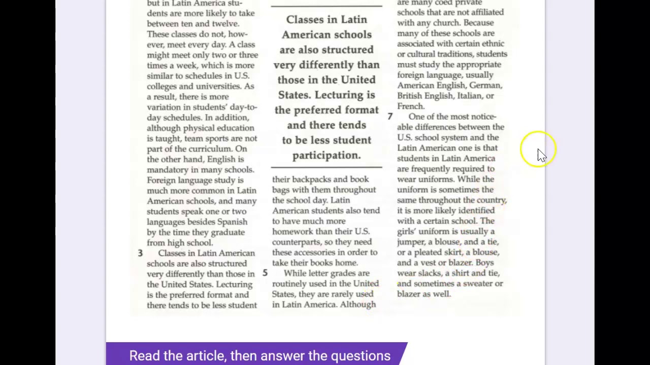 The High School Experience in Latin America