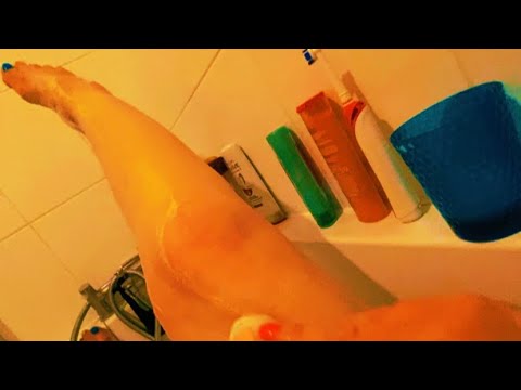 SHAVING MY LEGS SILKY SMOOTH #feet #legs #asmr #bath