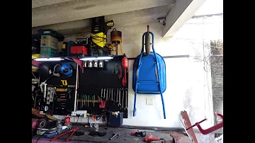 Onde guardar o carrinho de mão?