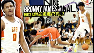 Bronny James 10th Grade Top 50 MOST SAVAGE  PLAYS \& MOMENTS!!