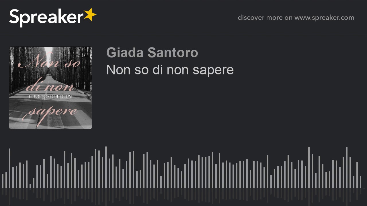 Non So Di Non Sapere YouTube